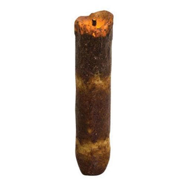 4 Burnt Ivory Drip Timer Taper - The Fox Decor
